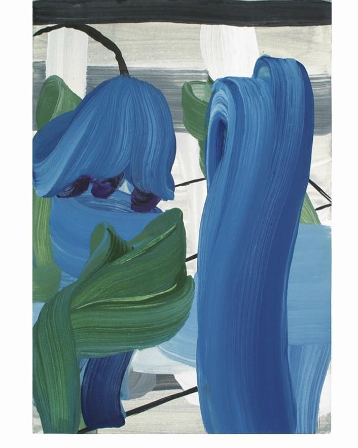 «شکوفه‌ی آبی» نمایشگاه نقاشی مژه آصف‌جاه در مونیخ